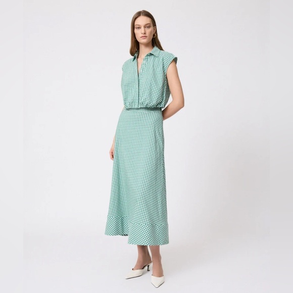 Pearl by Lela Rose Oversized Poplin Cotton Striped Button Down Blouse Size XS - Picture 2 of 12